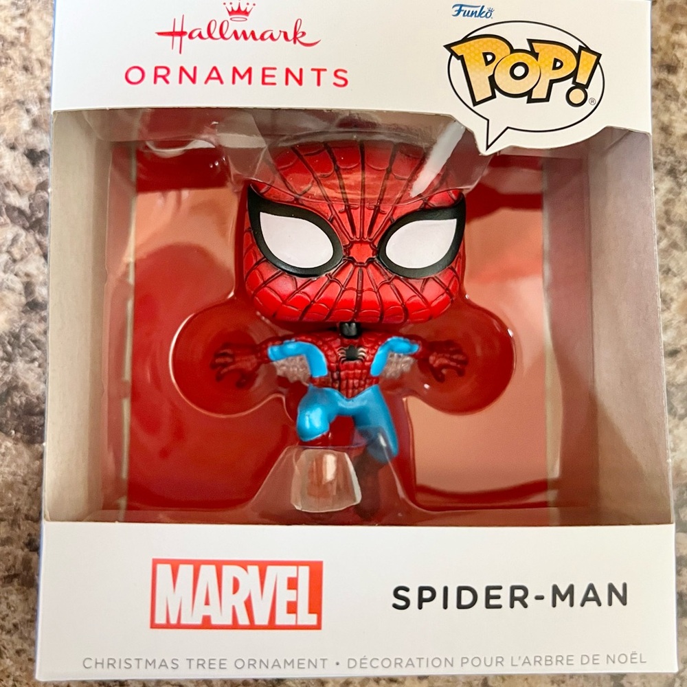 NIB Hallmark Funko Pop Ornament Marvel Spider-Man